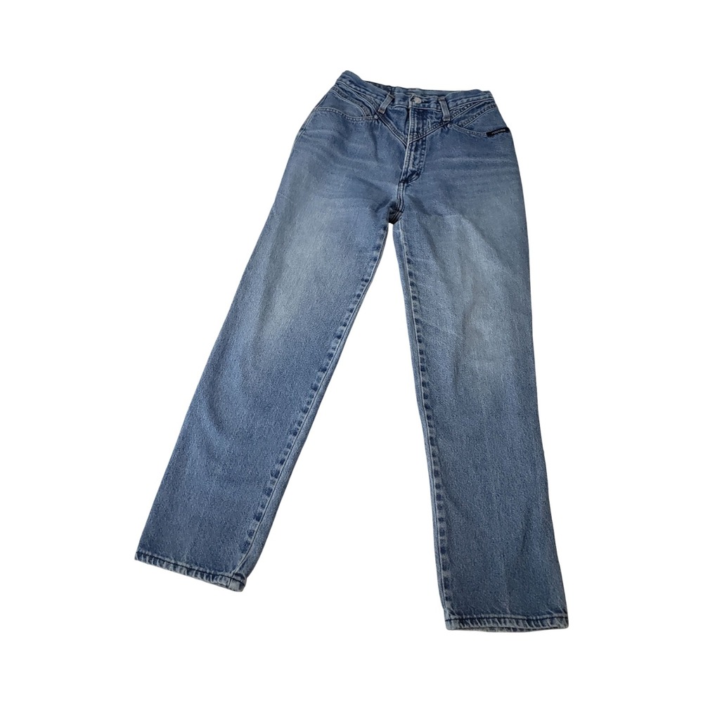 Vintage Rocky Mountain High Waisted Western Jeans Medium Wash No Back Pockets 11